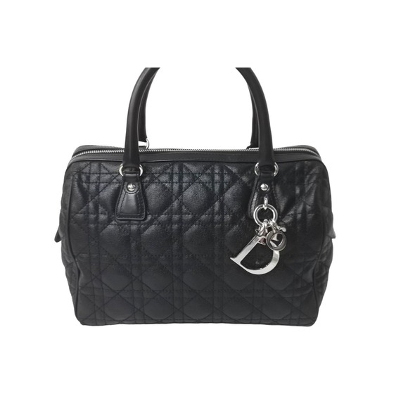 Dior  Bag Cannage Mini Trotter  Black Pattern Lady Christian - Picture 1 of 10